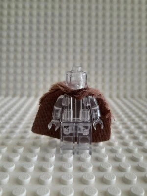 LEGO CUSTOM - REDDISH BROWN - Minifigure Cape Cloth Aspect Fourrure - Style Fur