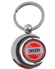 Keychain 2020 New Stainless Steel Keychain Rotateable for Men and Women