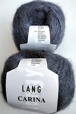 50g Lang Yarns Carina, Fb 35, blau, dunkelblau,, Alpaca,  Polyamid, LL150m
