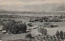 Stevensville Montana Bitterroot Valley home to Iroquois fur traders Postcard H43