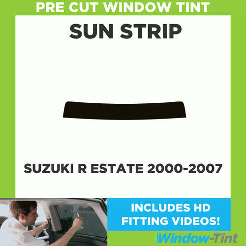 Pre Cut Tinted Sunstrip - For Suzuki R Estate 2000-2007 - 5% Limo Internal - Picture 1 of 5