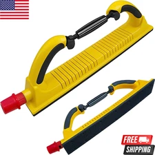 2-3/4" x 15-3/4" Dust-Free Longboard Sanding Block, Adjustable Flex, Hook & Loop