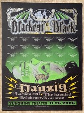 DANZIG Misfits Blackest Black 2006 Albuquerque Concert S/N SCREEN PRINT Poster