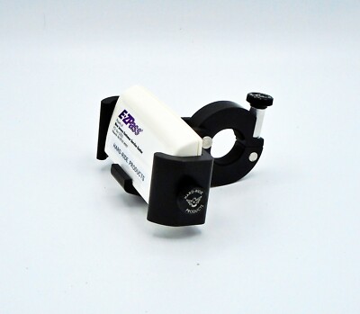 Motorcycle EZ Pass Holder (Black)    Clamp Mount    (Made in USA)