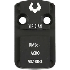 Viridian RFX44/RFX45 Red Dot Shield RMSc Mounting Adapter Plate, Black #982-0031
