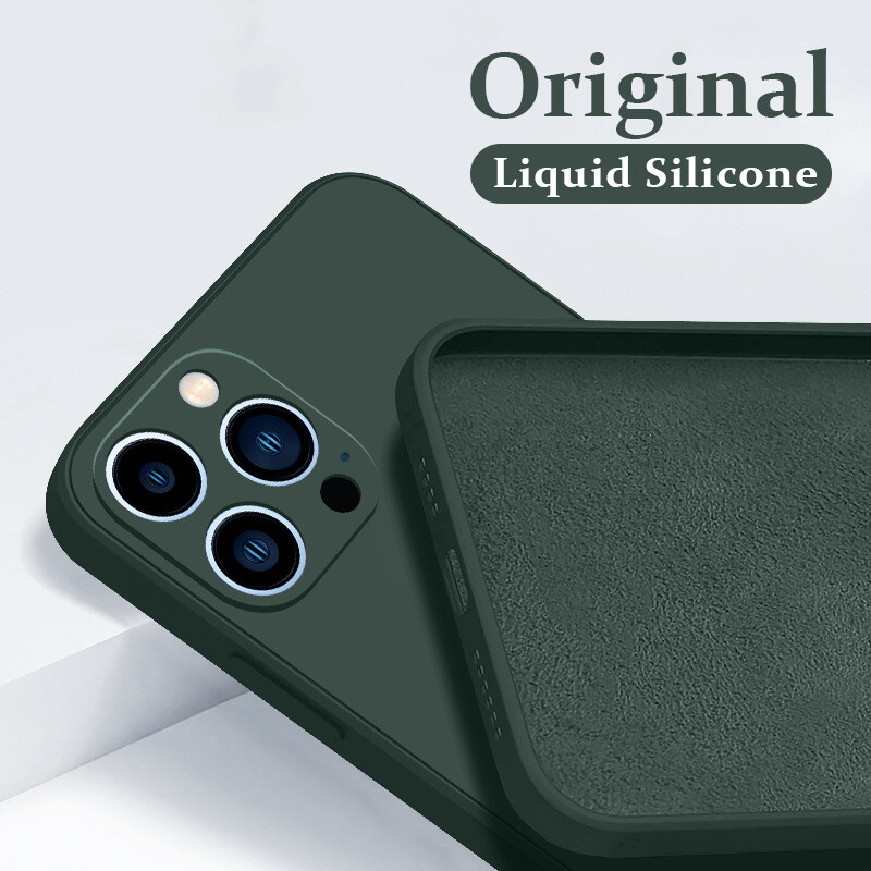 Liquid Silicone Soft Phone Case For iPhone 16 14 13 12 15