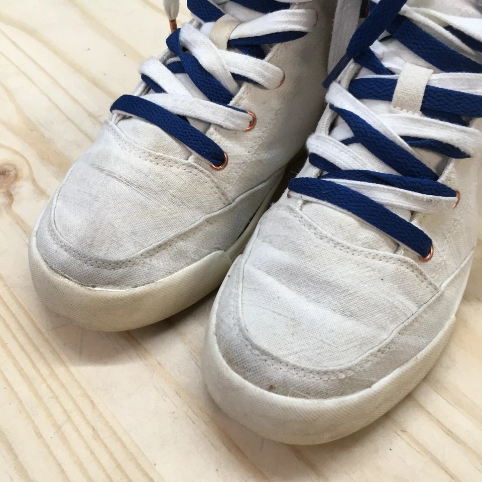 Roxy 鞋女式 8 Camy U 高帮系带运动鞋 ARJS600494 白色面料 — 第 4/4 张图片