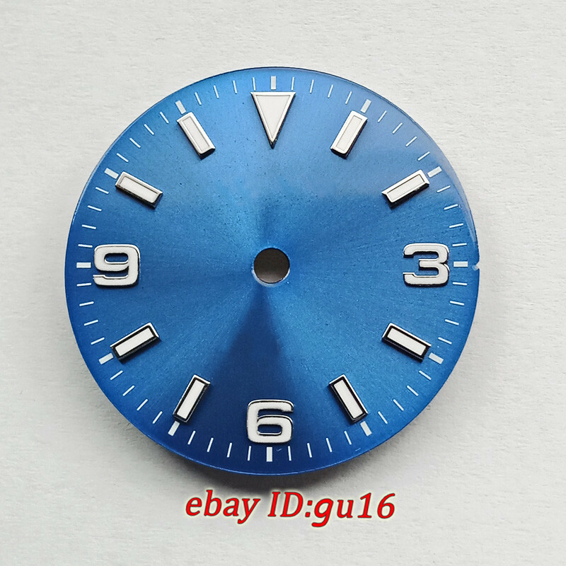 Quadrante Orologio Sterile Blu 31.5mm – Fit ETA 2824, Miyota 8215, Mingzhu 2813 – Bliger - 5