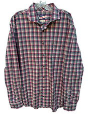 Johnnie-O Hangin' Out Shirt Mens XL Plaid Long Sleeve Button Front