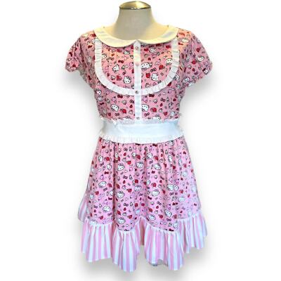 Torrid 22 Hello Kitty Rockabilly Cosplay Pin Up Swing Dress Halloween Costume