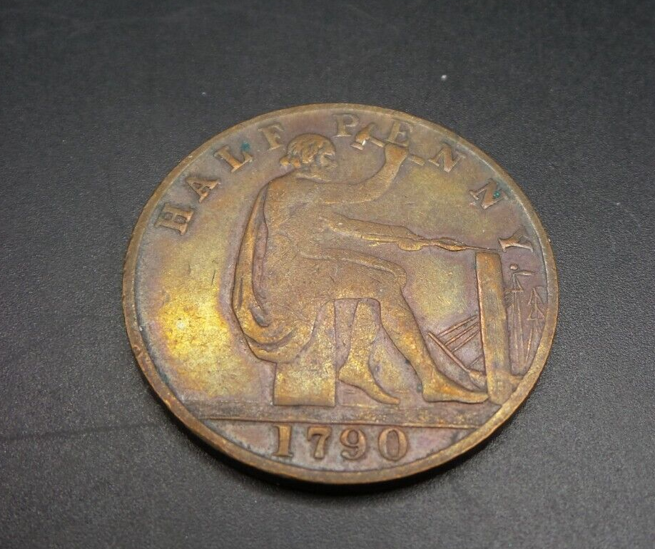 1790 John Wilkinson Iron Master 1/2 Penny Coin B6226 eBay