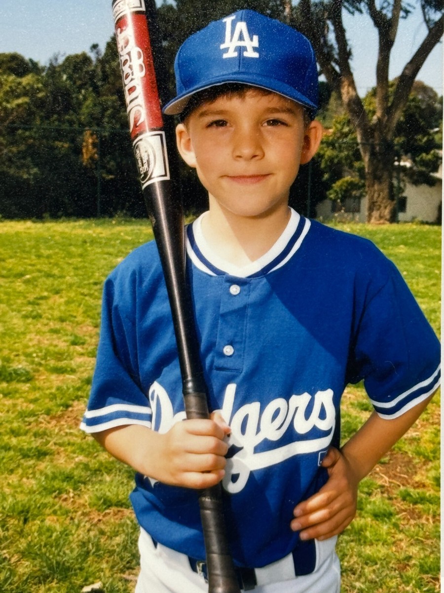 2D Photograph Boy LA Dodgers Uniform Baseball Bat Team Portrait | eBay