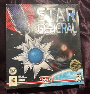 Vtg SSI Computer Wargame Star General Dos CD PC 95 Windows ROM Game New Sealed