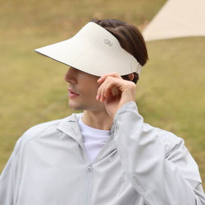 OHSUNNY Unisex Wide Brim Sun Visor Hat Dual-Sided Anti-UV UPF50+ Adjustable Cap