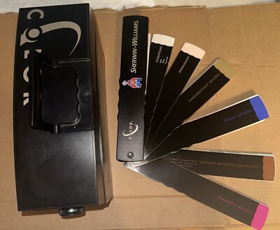 Sherwin Williams Paint Fan & Color Palette Samples Case Kit Portable File 2011
