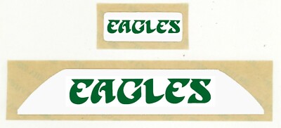 NOS Philadelphia Eagles TB Team Name Bumper Decals Riddell VSR4 - 20mil 3M x