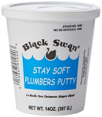 Aquaplumb Plumbers Putty | White 14oz Fixture Setting Compound. Stays Soft. Use 