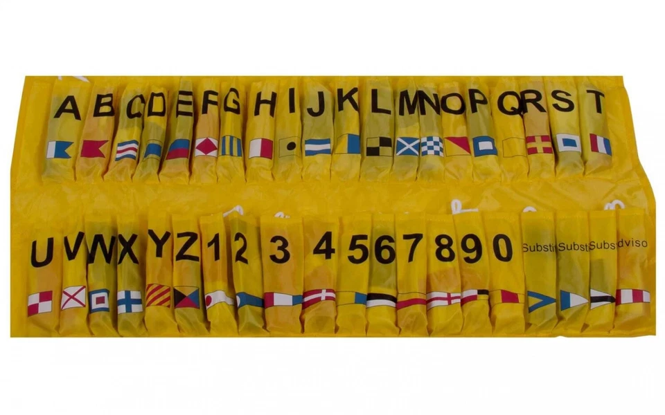 Internationales Flaggenalphabet 40-teilig Signalflagge Flagge Boot Schiff Wimpel - Bild 2 von 3