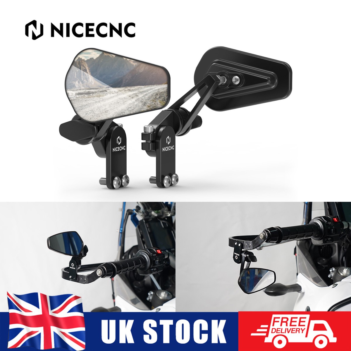 Folding Mirrors Universal Bike Mirrors Foldable Rearview Mirror