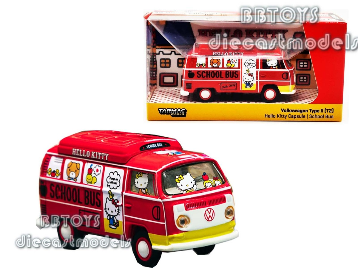 ハローキティ ビートル ミニカー 2台セット Volkswagen Type II T2 