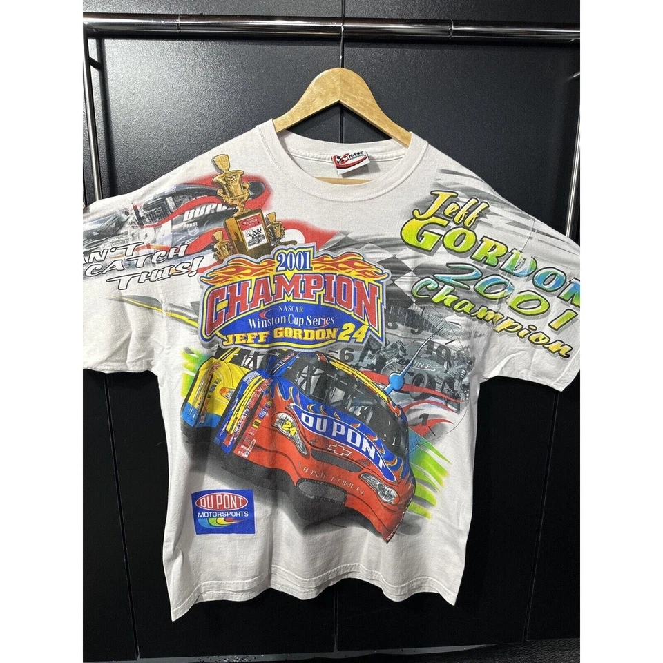 NASCAR 01 Jeff Gordon T-shirt Winston Cup Champion Large - Imagem 2 de 4