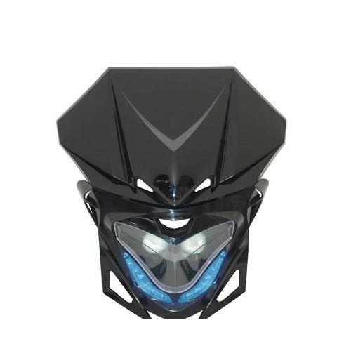 Tête de fourche RR8 Replay avec LED bleues pour look mécaboite unique