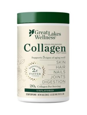 Great Lakes Collagen Peptides Powder 10 Ounce Unflavored Daily Wellness