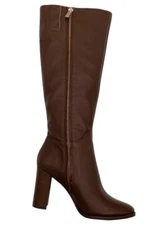Kenneth Cole New York  Lowell Medium Calf Tall Heeled Boot Chocolate