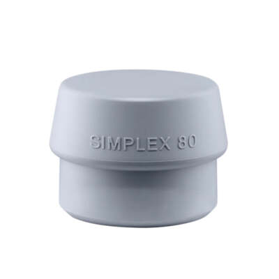 Halder 3203.080 Simplex Replacement Face Insert, Mid Gray Rubber, Non-Marring