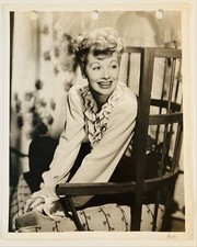 Lucille Ball Key Book Press Photo 1943 Sniped Stamped MGM #9651 Type 1 Original