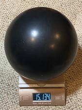 Vintage Manhattan Rubber 15 lbs 13.4 ozs Black Bowling Ball