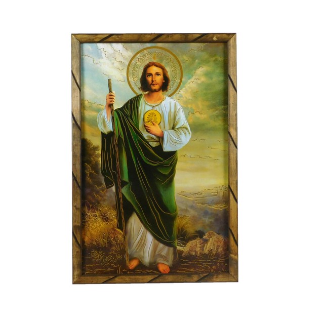 San Judas Tadeo C Urola Imagen Cuadro Madera 9 x11 Saint Jude Picture Frame EBay
