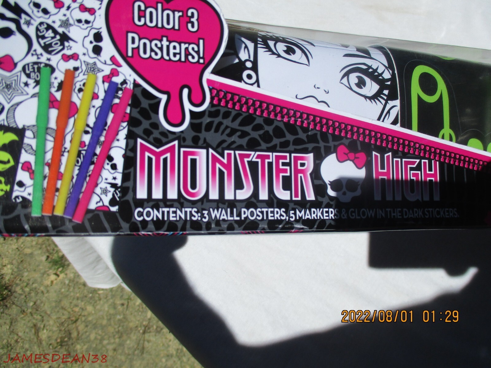 MONSTER HIGH POSTER ACTIVITY KIT 3 POSTERS MARKERS STICKERS MATTEL
