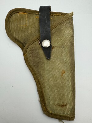 WW2 Africa Corps Tropical Vintage German Walther PP Sauer Makarov Canvas Holster
