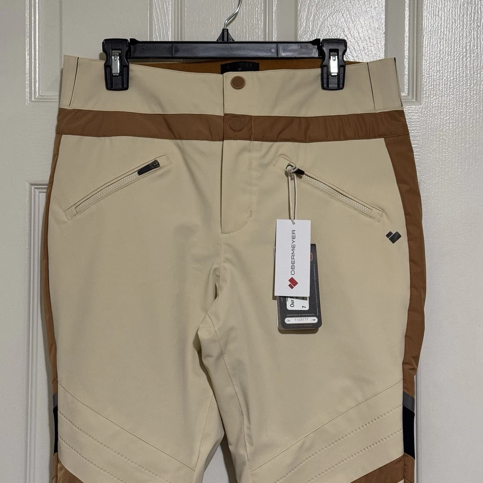 Pantalones de esquí/snowboard Obermeyer para mujer 10 (medianos) barra de arena Foto 4 de 4