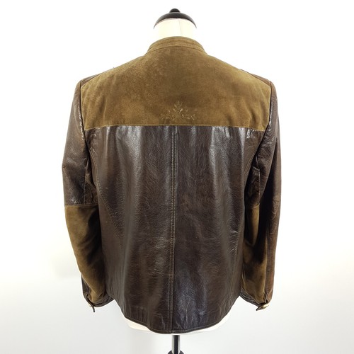 Meindl Hirschleder-Jacke Herren Gr. 50 Braun Grün Leder Trachtenjacke Sämisch - Bild 6 von 11