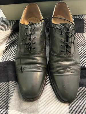 Vintage Freeman Gray Leather Oxfords Men s Size 9-1/2 M W/Box Lace Up