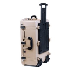Tan  Black Pelican 1650 no foam - empty. Comes with wheels.