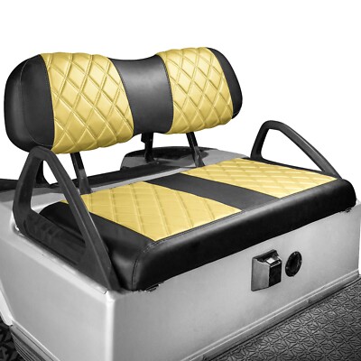 NOKINS Golf Cart Diamond Seat Covers Kit, Fits Club Car DS OEM Standard Front