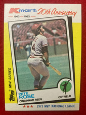 Pete Rose 1982 Topps Kmart 20th Anniversary #24 Cincinnati Reds -1973 MVP