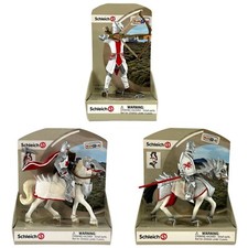 Schleich Lot 3 Red Griffin Knight Horse Lance 72034 Archer 72036 Knight 72033