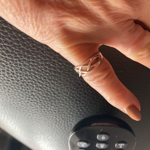 NUEVO Anillo de Nudo de Amor Eterno de Plata Esterlina en Tallas G-Z 20 Tallas Disponibles - Imagen 4 de 8