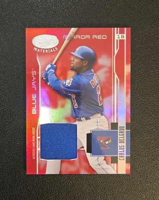 2003 Leaf Certified Materials - Carlos Delgado - Mirror Red - Numbered /250 #196