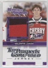 2013 ITG Heroes and Prospects Top Game-Used Silver Jersey /30 Valentin Zykov 1p0
