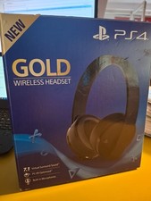 Sony PS4 Gold Wireless Headset   Top Zustand ...