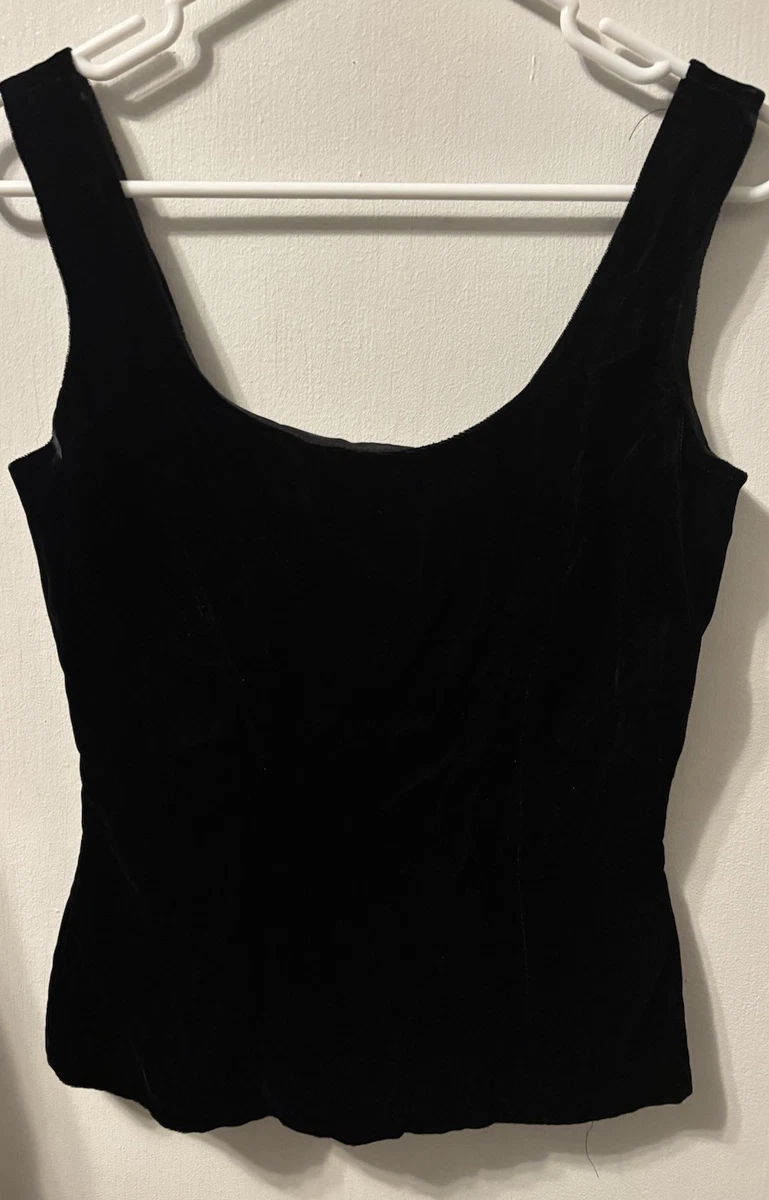 Débardeur Muscle Tank Betsey Johnson à Imprimé Graphique - Coupe Ajustée, Noir, Taille M