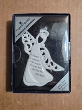 Ornament Regent Square Porcelain Angel Hanging with European Crystals