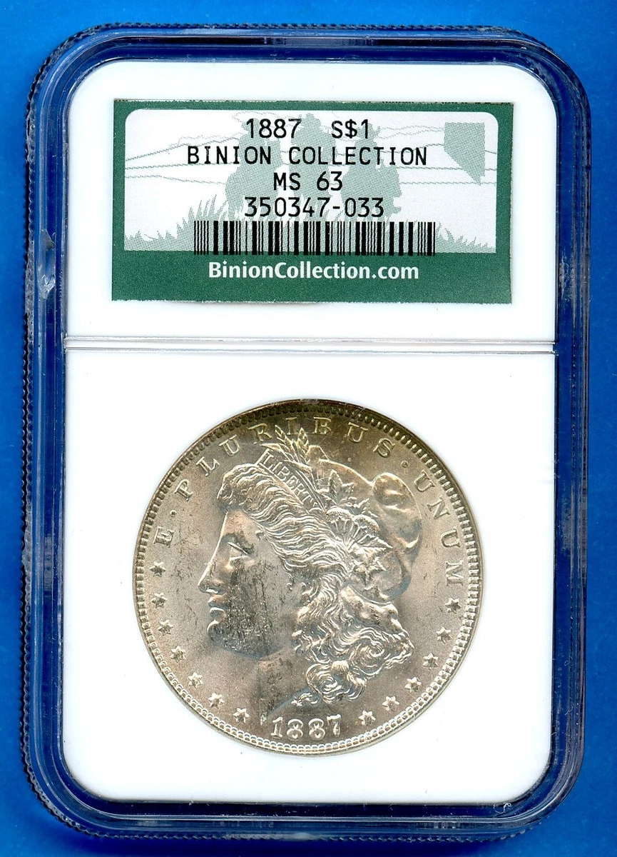 MS 63 Graded 1887 Year Morgan US Dollars (1878-1921) for sale | eBay