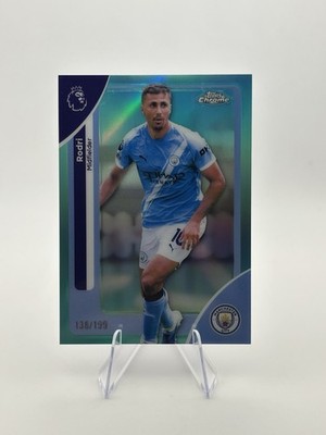 2025-26 Topps Chrome Premier League - Rodri #127 Aqua Refractor /199