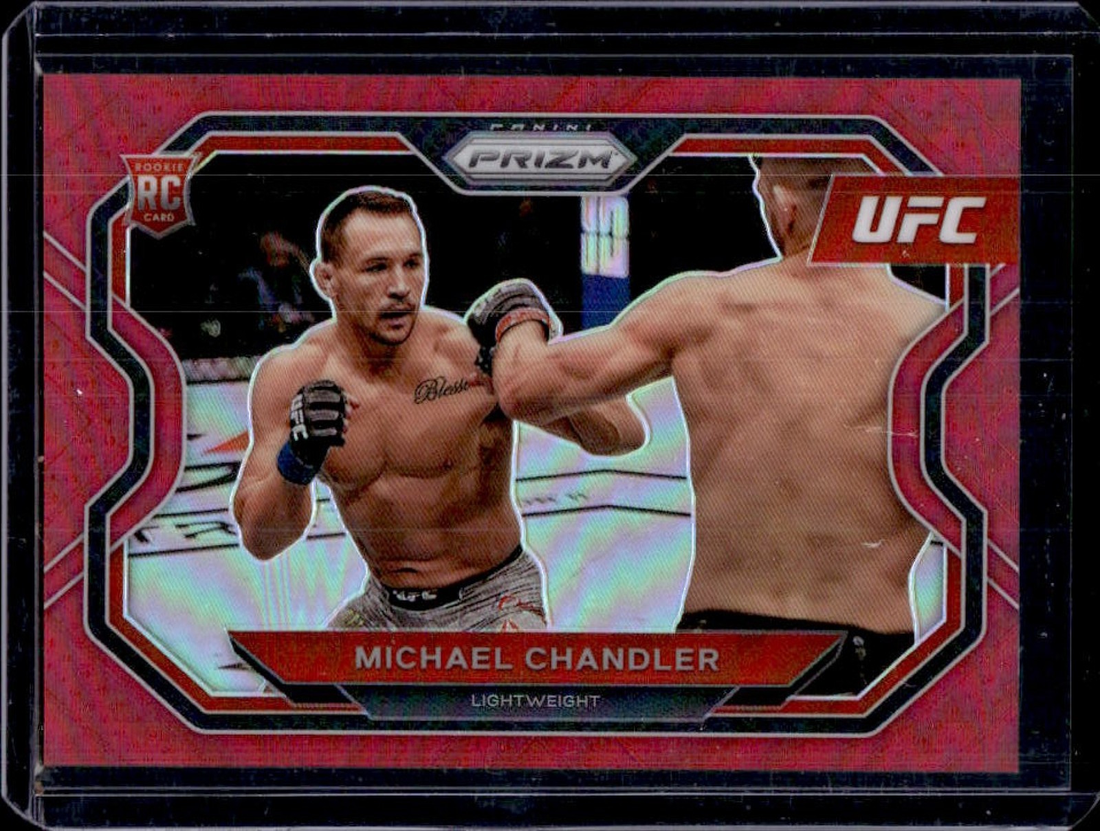 2021 Panini Prizm UFC Michael Chandler RC Red Prizm Rookie #196/275